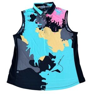 Jamie Sadock Color Splash Sleeveless Top